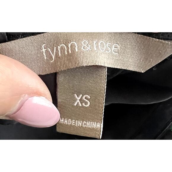 Fynn & Rose Swing Mini Dress Women Size XS Green Black Dot Strapless Coquette - Picture 3 of 9